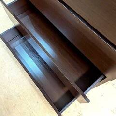 チェスト ダークブラウン 4段 箪笥 衣類収納の画像