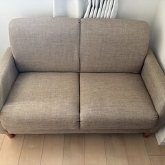 【引取限定】2人掛けソファの画像