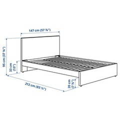 IKEAダブルベッド　セットの画像