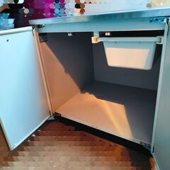 ガスコンロ台　電子レンジ台　幅750×奥行543×高さ620㎝　サンウェーブ工業　大阪ガス住宅設備の画像