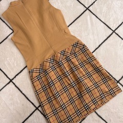 BURBERRY ノースリーブ切り替えワンピース 38sizeの画像