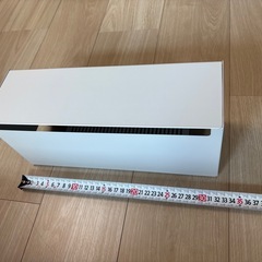 無印良品 スチールタップ収納箱 フラップ式 ホワイトの画像