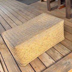 レトロな籐の籠の画像