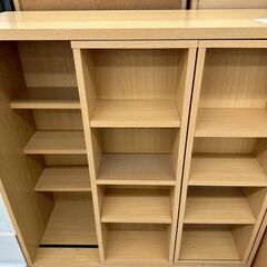 ★リユースのサカイ高崎店★TJ13459  本棚 ライトブラウン H92.5×D34×W90 クリーニング済みの画像