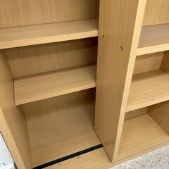 ★リユースのサカイ高崎店★TJ13459  本棚 ライトブラウン H92.5×D34×W90 クリーニング済みの画像