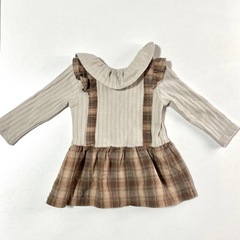 mamaraku バースデー フリル付きワンピース 80サイズの画像