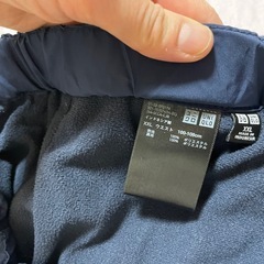 ユニクロ　ウォームイージー ストレッチパンツ　メンズMサイズ　ネイビーの画像