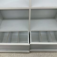 ★リユースのサカイ高崎店★TJ13460  本棚 白 H91×D29×W92 クリーニング済みの画像