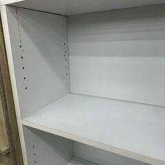 ★リユースのサカイ高崎店★TJ13460  本棚 白 H91×D29×W92 クリーニング済みの画像