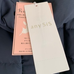 【新品・未使用】anysis  ロングダウンコート　ネイビーの画像
