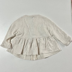 SIMPLE FREE ジッパー付きノーカラージャケット 80サイズ グレーの画像