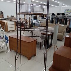 ★リユースのサカイ日立店★HJ8419  洗濯ラック ブラウン H182.5×D44×W67 クリーニング済み の画像