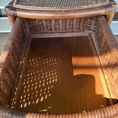 籐　チェスト　キャビネット　収納棚の画像