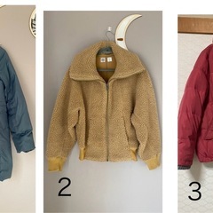冬物★ダウン,フェザー,ウール,綿,麻、中古洋服★の画像