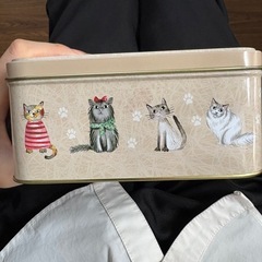 KALDI 空き缶 猫の画像