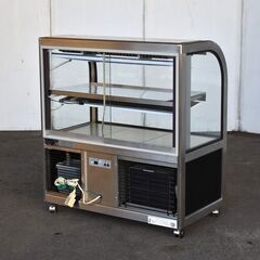 ≪zyt1423ジ≫ 大穂製作所 対面冷蔵ショーケース 後引戸/ガラス 通電確認済 リユースストレージ仙台 51126-07の画像