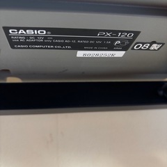 カシオ　電子ピアノ　Privia PX-120 の画像