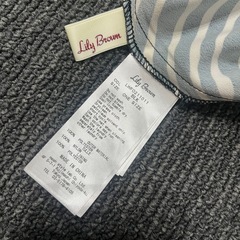 Lily Brownゼブラ柄バルーンスリーブロングドレスの画像