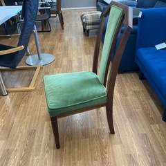 ダイニングチェア MARNI グリーン×ブラウンの画像