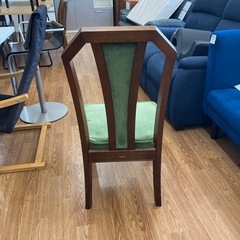 ダイニングチェア MARNI グリーン×ブラウンの画像