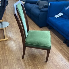 ダイニングチェア MARNI グリーン×ブラウンの画像