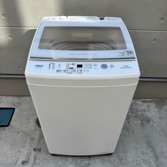 オススメ‼️0H1★2022年製美品★アクア　洗濯機　7KG 一人暮らし　インバーターの画像
