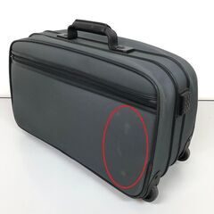 ss8017　マルエム ボストンキャリー グレー キャスター付き ハンドル付 Maruemu トラベルバッグ ナイロン 2輪 キャリーバッグ 小旅行 出張 鞄 旅行かばん 中古の画像