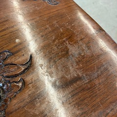 2511-419 アンティーク風 花台 猫脚 キズ汚れ有りの画像