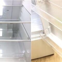 ss8018　シャープ 冷蔵庫 152L SJ-D15G-W ホワイト 2ドア つけかえどっちもドア SHARP 冷凍冷蔵庫 白 スリム 耐熱トップテーブル 単身者 一人暮らし 冷蔵庫 中古の画像