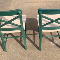 木製チェア 2脚 (インテリア椅子)の画像