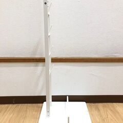 ss8021　Yamazaki tower コードレスクリーナースタンド ホワイト スチール製 掃除機スタンド 白 ダイソン クリーナーラック 山崎実業 タワー コードレスクリーナースタンド 中古の画像