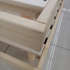 ★リユースのサカイ日立店★HJ8421  ベッド ナチュラルベージュ H24×D199.5×W97.5 クリーニング済み の画像