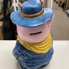 ロ 2511-678 珍獣 牛豚の陶器製貯金箱 中古の画像