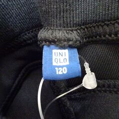 ( E-61 )UNIQLO ユニクロ ドライスウェットパンツ KIDS 子供 ブラック 黒 １２０サイズ 141-475416 未使用 長期保管品の画像