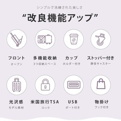 【新品未使用】キャリーケース  40L フロントオープン　の画像