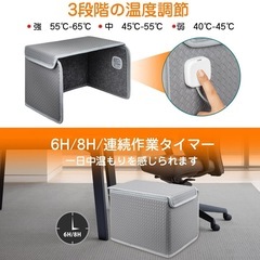 パネルヒーター ペット 足元パネルヒーター デスクヒーター リモコン付き 省エネの画像