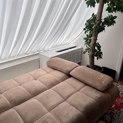 ※売切れ※3人がけ座り心地バツグンのソファーベッドの画像