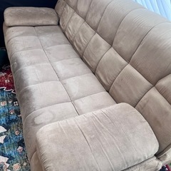 ※売切れ※3人がけ座り心地バツグンのソファーベッドの画像