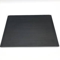 ss8026　耕州作 折敷 5枚セット 38×28cm 長方形 長角 黒 漆器 懐石道具 和食器 木製 お膳 配膳 敷物 お盆 トレー マット おしき 折敷 中古の画像