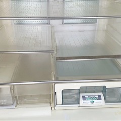 HITACHI 日立 6ドア ノンフロン冷凍冷蔵庫 R-SF55XM  545L（冷蔵380L・冷凍165L） シルバー 2007年製の画像