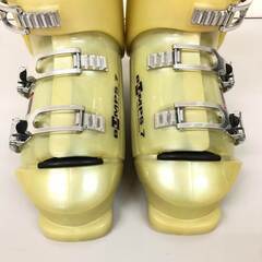 ss8031　ゲン スキーブーツ 26cm？ クリアイエロー 4バックル GEN BUMPS7 大人用 スキー靴 中古の画像
