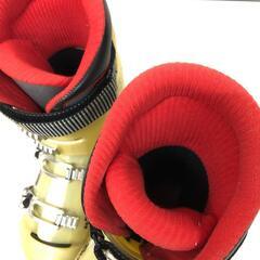 ss8031　ゲン スキーブーツ 26cm？ クリアイエロー 4バックル GEN BUMPS7 大人用 スキー靴 中古の画像