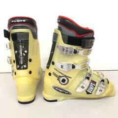 ss8031　ゲン スキーブーツ 26cm？ クリアイエロー 4バックル GEN BUMPS7 大人用 スキー靴 中古の画像