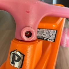 【現在取引中】三輪車　ピープル公園レーサーオレンジの画像
