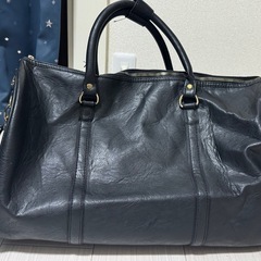 ブラックレザーバッグ の画像