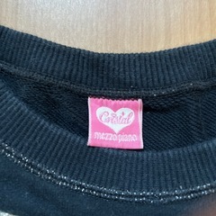 メゾピアノ 150 黒　トレーナーの画像