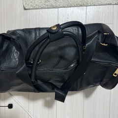 ブラックレザーバッグ の画像