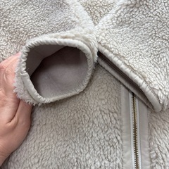 ムートン調　リバーシブルボアコートの画像