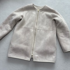 ムートン調　リバーシブルボアコートの画像