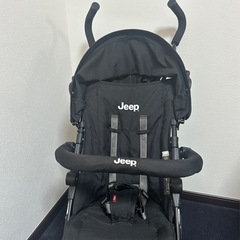 Jeep ベビーカー　折りたたみ式 ドリンクホルダー付きの画像